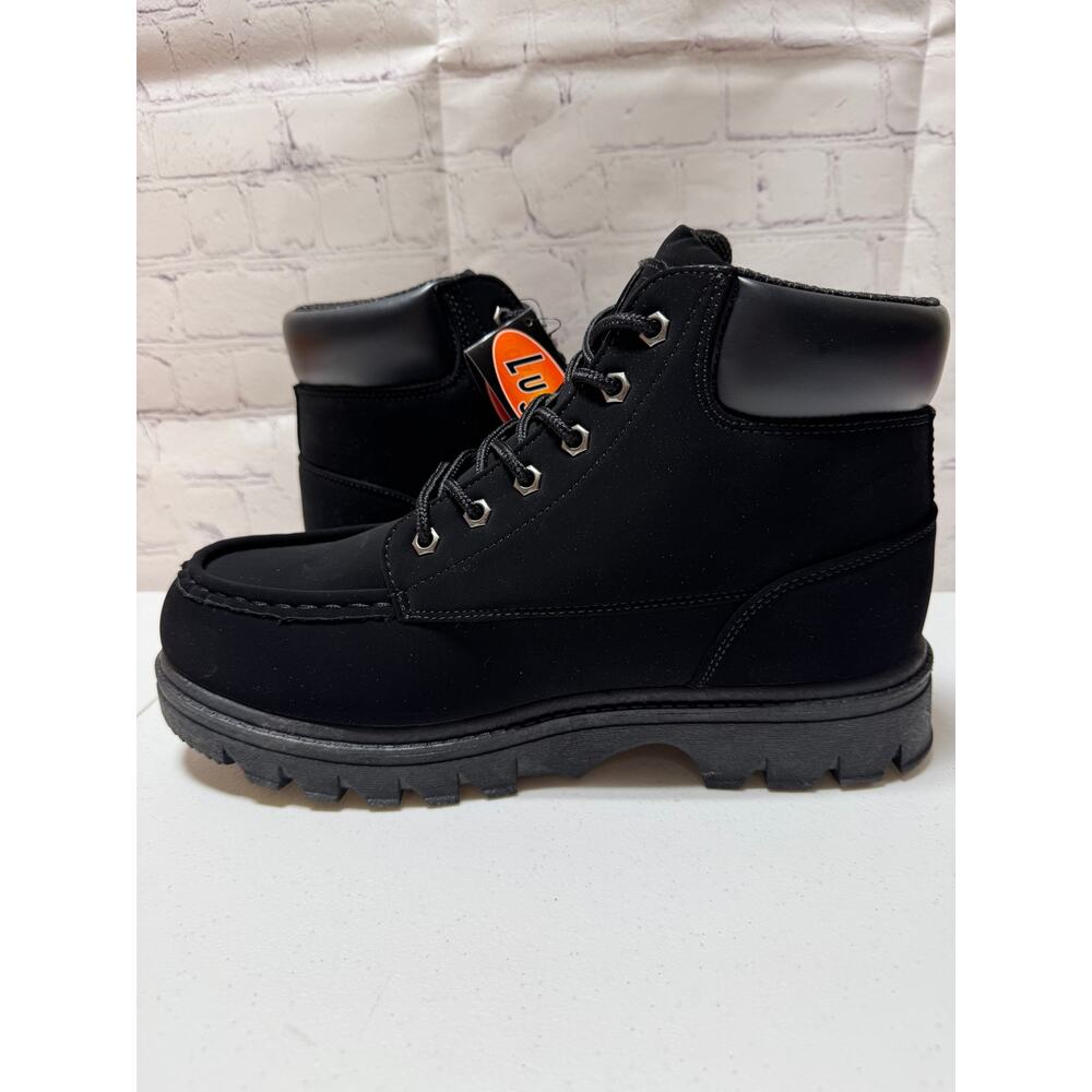 Lugz Warsaw Black Boots Men’s Size 10 D Lace-Up Work Boots NEW With Box - Picture 6 of 8